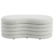 Andres Boucle Storage Ottoman Bench